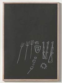 Samo II by Jean-Michel Basquiat contemporary artwork drawing