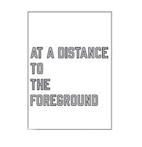 AT A DISTANCE TO THE FOREGROUND by Lawrence Weiner contemporary artwork works on paper