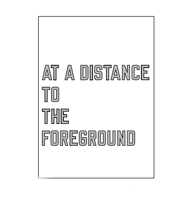 AT A DISTANCE TO THE FOREGROUND by Lawrence Weiner contemporary artwork