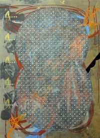 저울, 제물과 접시1 by Woo Min Jung contemporary artwork painting, mixed media