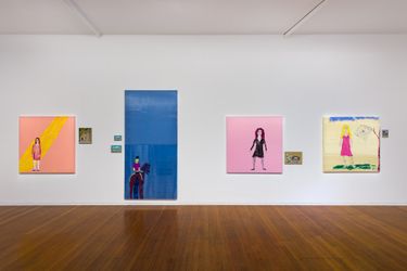 installation view, Tom Polo, Gareth Sansom, Jenny Watson: A Painting Show, Roslyn Oxley9 Gallery, Sydney (3 – 19 December 2020). photo: Luis Power