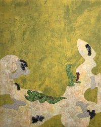 The Trouble with Lichen 4 by Shezad Dawood contemporary artwork painting, textile