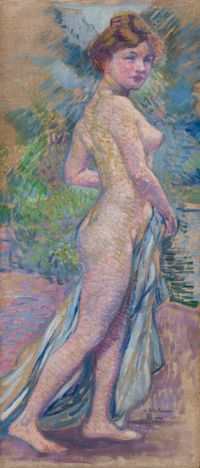 Nu by Theo Van Rysselberghe contemporary artwork painting, works on paper