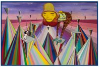 The lyrical by OSGEMEOS contemporary artwork painting