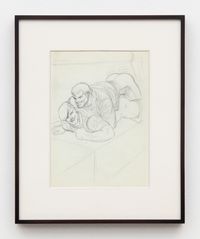 Untitled (Preparatory Drawing for Kake Vol. 16 - Sex on the Train) by Tom of Finland contemporary artwork works on paper, drawing