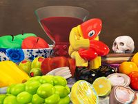 Still Life with Sitting Lobster by Philip Colbert contemporary artwork painting