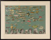 Aquarium by Peter Blake contemporary artwork painting, works on paper, photography, print