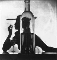 Girl Behind Bottle, New York by Irving Penn contemporary artwork print
