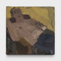 Reclining Male figure by Janice Nowinski contemporary artwork painting, works on paper