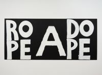 MAYFAIR; “ROPE A DOPE” HERE’S ONE FOR YOU SAMMY by Robert MacPherson contemporary artwork painting