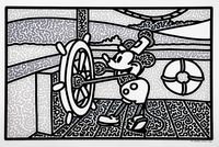 Disney Doodles - Steamboat Willie by Mr Doodle contemporary artwork print