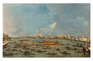 The Outward Voyage of the Bucintoro to San Nicolò del Lido; The Return of the Bucintoro to the Doge's Palace by Francesco Guardi contemporary artwork 2