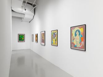 Exhibition view: Mike Kelley, Timeless Painting, Hauser & Wirth, 22nd Street, New York (12 November 2019–25 January 2020). © Mike Kelley Foundation for the Arts. All Rights Reserved/VAGA at ARS, NY. Courtesy the Foundation and Hauser & Wirth. Photo: Dan Bradica.