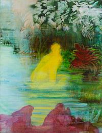 The Naiad by Adrienne Gaha contemporary artwork painting, works on paper