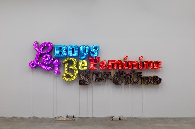 Let Boys Be Feminine/Sensitive by Andrea Bowers contemporary artwork