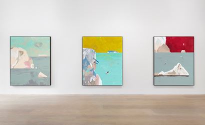 Exhibition view: Harold Ancart, Freeze, David Zwirner, London (31 August–22 September 2018). Courtesy the artist and David Zwirner.