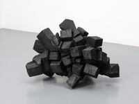 Cube Mass by David Nash contemporary artwork sculpture