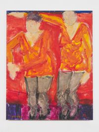 Identical Twins by Sargy Mann contemporary artwork painting, works on paper
