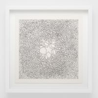 Desert Star (P.004, Tied wire tree with asymmetrical five pointed star in center branching to an enclosed square) by Ruth Asawa contemporary artwork print