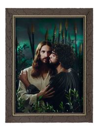 Le baiser de Judas (Jesus Zarkin et Reda Kachari) by Pierre et Gilles contemporary artwork mixed media