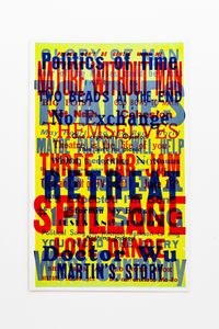 Minutemen tracklisting by Jeremy Deller contemporary artwork works on paper, print