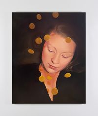 Danaë (self-portrait) by Vanessa Jones contemporary artwork painting, works on paper
