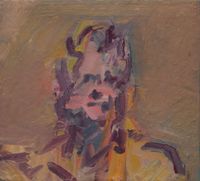 Head of David Landau by Frank Auerbach contemporary artwork painting, works on paper