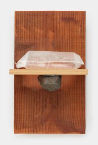 One Air and One Stone by Kishio Suga contemporary artwork sculpture