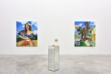 Exhibition view: Chloe Wise, Of false beaches and butter money, Almine Rech Gallery, Paris (5 September–7 October 2017). © Chloe Wise. Courtesy of the Artist and Almine Rech Gallery, Paris. Photo: Rebecca Fanuele.