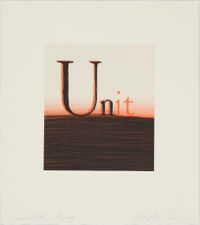 Unit by Ed Ruscha contemporary artwork print