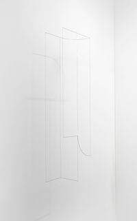 Line Sculpture (cuboid with curve) #4 by Jong Oh contemporary artwork sculpture