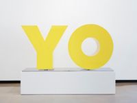 OY/YO by Deborah Kass contemporary artwork sculpture