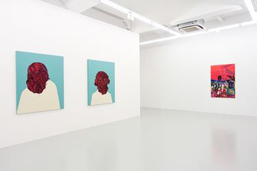 Exhibition view: Zico Albaiquni, Lec Cruz, Julius Redillas, Wedhar Riyadi and Geremy Samala, Lines of Dissonance, Yavuz Gallery, Singapore (27 February–17 March 2021). Courtesy Yavuz Gallery. 