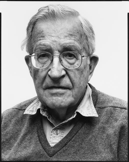 Noam Chomsky, linguist by Oliver Abraham contemporary artwork