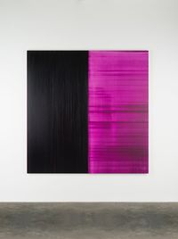 Untitled Lamp Black / Amethyst by Callum Innes contemporary artwork painting, works on paper