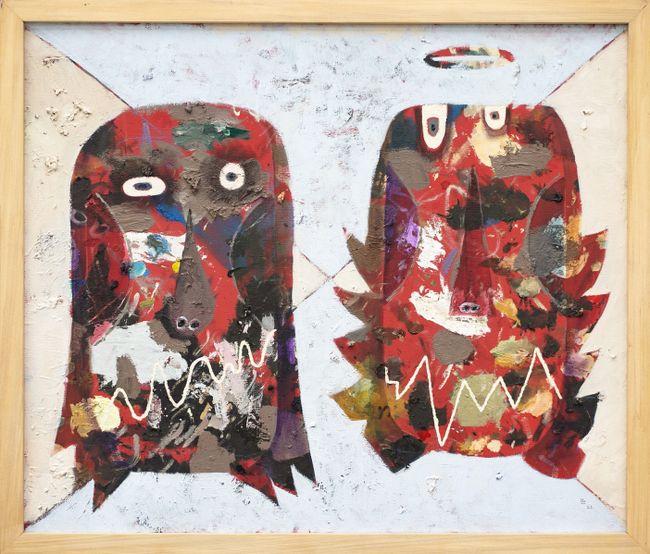 2 Heads B by Luis Lorenzana contemporary artwork