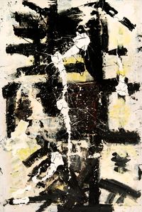 Snow Storm (Totem) by Michael (Corinne) West contemporary artwork painting, works on paper