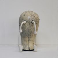 Headcase 01 by Julia Morison contemporary artwork sculpture, ceramics