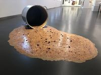 Spilling Out by Sun Yuan + Peng Yu contemporary artwork installation
