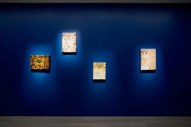 Exhibition view: Johan Creten, Alfred Paintings, Perrotin, New York (8 September–21 October 2018). Courtesy Perrotin.
