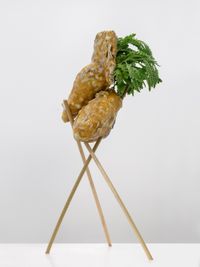 Bud Vase (Root Vegetable) by Christian Holstad contemporary artwork sculpture, ceramics