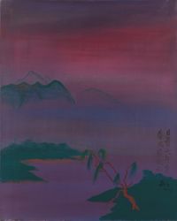 A Clean Sky at Dusk 《日暮天無雲，春風扇微和》 by Cheng Tsai-Tung contemporary artwork painting