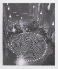 Notes on Architecture: Labyrinth @ Chartres Cathedral by Richard Forster contemporary artwork painting, works on paper, drawing