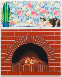 Fireplace by Alec Egan contemporary artwork painting