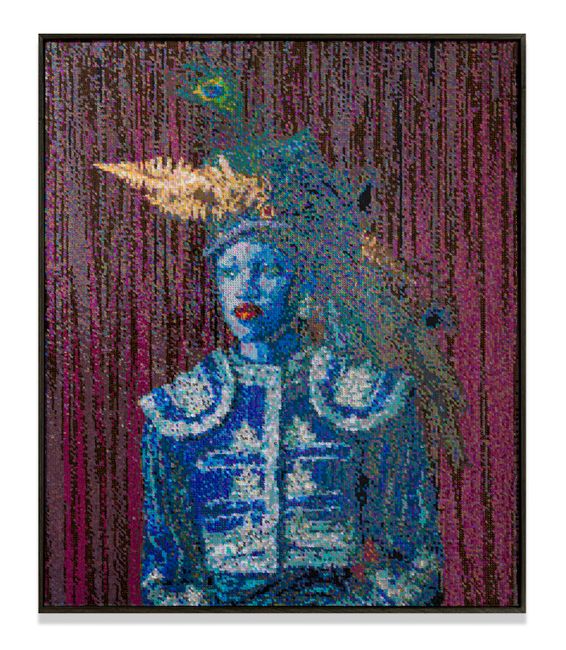 Blue Lady by Frances Goodman contemporary artwork