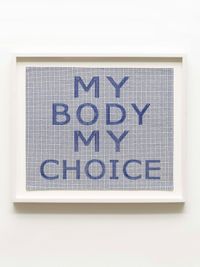 WITCHES, My Body My Choice by Ghada Amer contemporary artwork textile