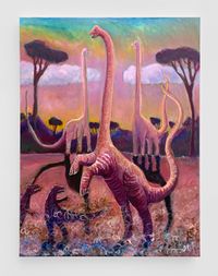 Diplodocus Defense by Richard Nam contemporary artwork painting