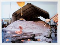 Sea and Pus (Photograph of Sand Pit) by Teppei Kaneuji contemporary artwork mixed media