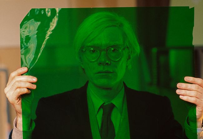Andy Warhol in his factory, New York, 1981 by Thomas Hoepker contemporary artwork