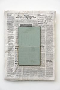 Composition with Two Colours by Mark Manders contemporary artwork painting